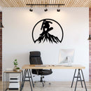 Snowboarder Mountain Metal Wall Art – Ski Resort Winter Sports Wall Decor
