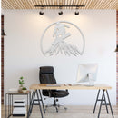 Snowboarder Mountain Metal Wall Art – Ski Resort Winter Sports Wall Decor
