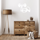 Dumbbell Metal Wall Art – Fitness Gym Workout Home & Office Decor