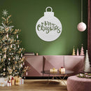 Merry Christmas Ornament - Metal Wall Art