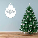 Merry Christmas Ornament - Metal Wall Art