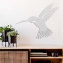 Hummingbird Metal Wall Art – Wildlife Nature Floral Garden Home Decor