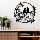 Bird Tree - Metal Wall Art