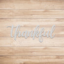 Thankful Metal Wall Art – Inspirational Gratitude Word Sign Home Decor