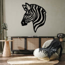 Zebra Head Metal Wall Art – Wildlife Safari Animal Nature Home Decor