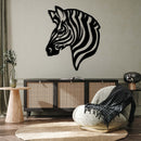 Zebra Head - Metal Wall Art