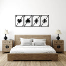 Quad Aces Metal Wall Art – Playing Cards Poker Game Room Decor