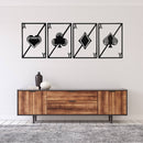 Quad Aces Metal Wall Art – Playing Cards Poker Game Room Decor