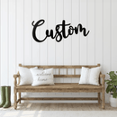 Custom Metal Words & Text Sign – Personalized Metal Wall Art Housewarming Gift