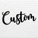 Custom Metal Words, Text, Metal Sign, Personalized Metal Wall Decor, Housewarming Gift