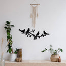 Birds on a Tree Branch Metal Wall Art – Nature Wildlife Home Decor
