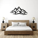 Mountain Range Metal Wall Art – Panoramic Nature Wall Decor
