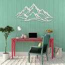 Mountain Range Metal Wall Art – Panoramic Nature Wall Decor