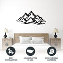 Mountain Range Metal Wall Art – Panoramic Nature Wall Decor