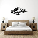 Mountain Range View Metal Wall Art – Scenic Landscape Home Decor
