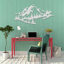 Mountain Range View Metal Wall Art – Scenic Landscape Home Decor