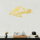 Mountain Range View Metal Wall Art – Scenic Landscape Home Decor