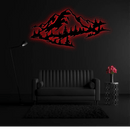 Mountain Range View Metal Wall Art – Scenic Landscape Home Decor