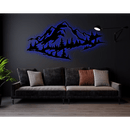Mountain Range View Metal Wall Art – Scenic Landscape Home Decor