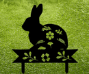 Bunny Garden Stakes - Metal Art