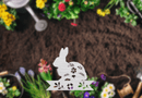 Bunny Garden Stakes - Metal Art