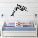 Dolphin Metal Wall Art – Ocean Wildlife Coastal Marine Home Decor
