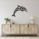 Dolphin Metal Wall Art – Ocean Wildlife Coastal Marine Home Decor