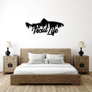 Trout Life Fish Design Metal Wall Art – Fishing Lake House & Cabin Decor