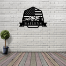 American Monogram - Metal Wall Art