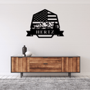 American Monogram - Metal Wall Art