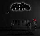 Moon Bear Metal Wall Art – Wildlife Rustic Cabin Home Decor