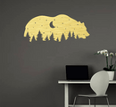 Moon Bear Metal Wall Art – Wildlife Rustic Cabin Home Decor