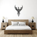 Rising Phoenix Metal Wall Art – Mythical Bird Inspirational Home Decor
