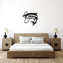Trout Fly Fish Metal Wall Art – Fishing Cabin Lake House Decor