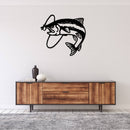 Trout Fly Fish Metal Wall Art – Fishing Cabin Lake House Decor