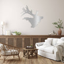 Bull Elk Metal Wall Art – Wildlife Rustic Cabin & Lodge Home Decor