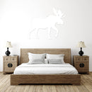 Crossing Moose - Metal Wall Art