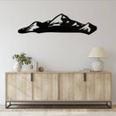 Mount Bachelor Metal Wall Art – Oregon Mountain Ski Resort Wall Decor