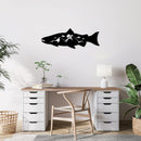 Salmon Fish Alternative Metal Wall Art – Fishing Cabin Lake House Decor
