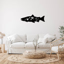 Salmon Fish Alternative Metal Wall Art – Fishing Cabin Lake House Decor