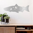 Salmon Fish Alternative Metal Wall Art – Fishing Cabin Lake House Decor