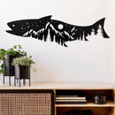 Salmon Fish Metal Wall Art – Fishing Cabin Lake House & Outdoor Decor