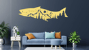 Salmon Fish Metal Wall Art – Fishing Cabin Lake House & Outdoor Decor