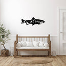 Trout Fish Design Alternative - Metal Wall Art