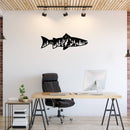 Trout Fish Metal Wall Art – Fishing Decor for Lake House & Cabin