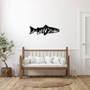 Trout Fish Metal Wall Art – Fishing Decor for Lake House & Cabin