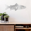 Trout Fish Metal Wall Art – Fishing Decor for Lake House & Cabin