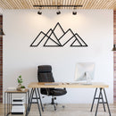 Geometric Mountains Metal Wall Art – Modern Abstract Wall Decor