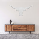 Texas Longhorn Metal Wall Art – Western Ranch Rustic Home Decor