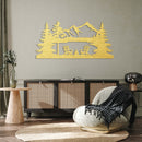 Lake View Metal Wall Art – Scenic Nature Waterfront Home Decor